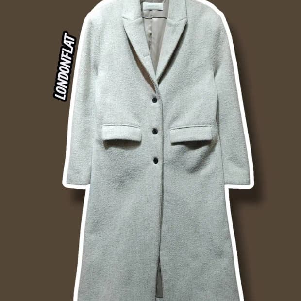F/ 런던플랏 도버 헤링본 메리노울 코트 /1201