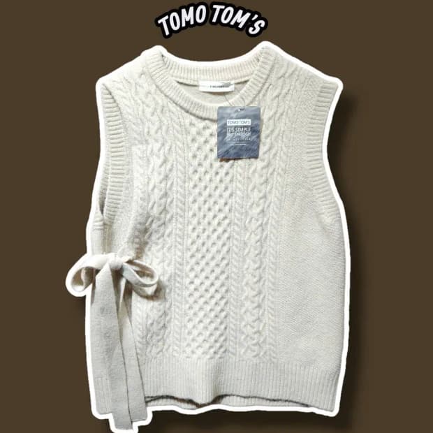 F/ 토모톰스 니트 조끼 새상품 /1201