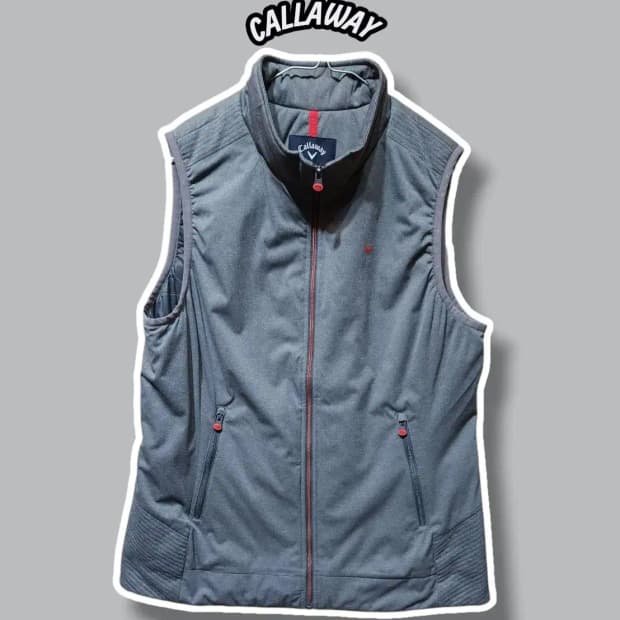 95/ 캘러웨이 경량 패딩 조끼 그레이 /1202