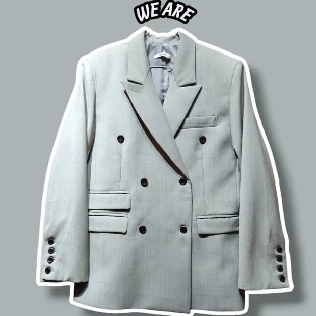 F/ WE ARE 위아 더블 울 블레이저 자켓 /1203