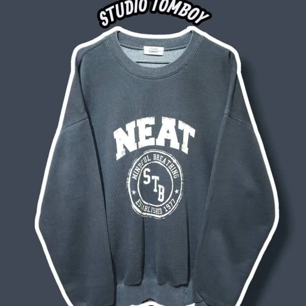 F/ 스튜디오톰보이 피그먼트 데일리 맨투맨 /1203