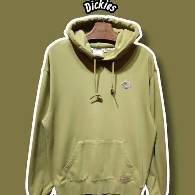 M/ 디키즈 프렌치테리 와펜 로고 후드티 베이지 /1204