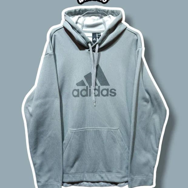 XL/ 아디다스 기모 후드티 그레이 /1216