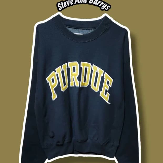 M/ 스티브앤베리스 퍼듀 기모 맨투맨 블랙/1216