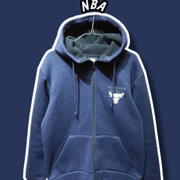 M/ NBA 엔비에이 사카리바 시카고불스 기모 후드집업 /1217