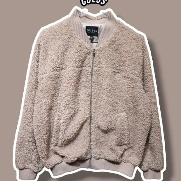 M/ GUESS 게스 뽀글이 플리스 자켓 /1224