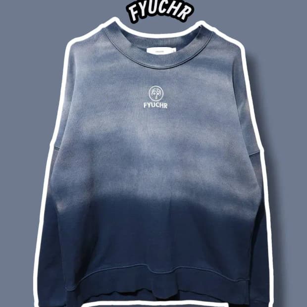 M/ FYUCHR 퓨처 컬러 그라디언트 크루넥 셔츠 /1226