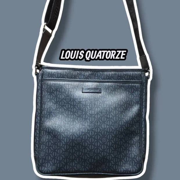 루이까또즈 사각 크로스백 네이비 /1231