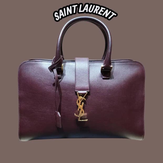 생로랑 모노그램 카바스 미듐 백 감정서포함 /0113