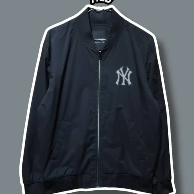 95/ MLB 엠엘비 뉴욕양키스 블루종 자켓 블랙 /0121
