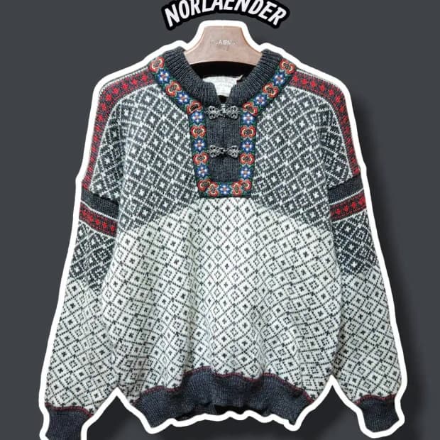 S/ NORLAENDER 빈티지 노르웨이 울 니트 /0122