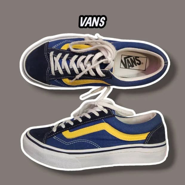 235/ 반스 v36og 올드스쿨 스니커즈 블루 /0127
