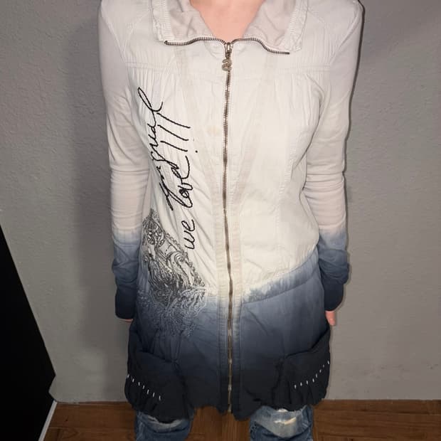 데시구알 그라데이션 집업 원피스