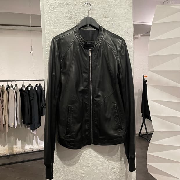 릭오웬스 램스킨 레더 자켓