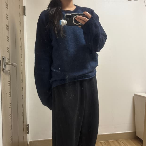 일본 빈티지 단가라 니트