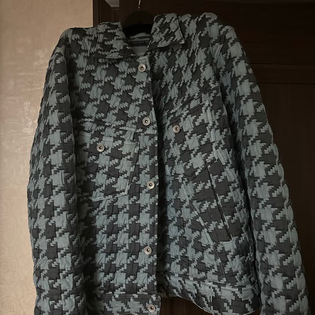 [XL] 코스트퍼킬로 자카드 패디드 트러커 자켓 스카이블루