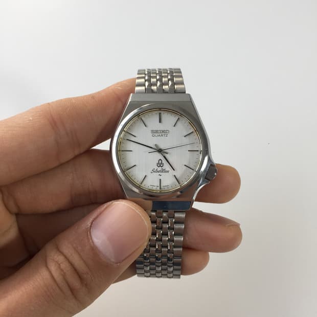 80s seiko silver wave quartz