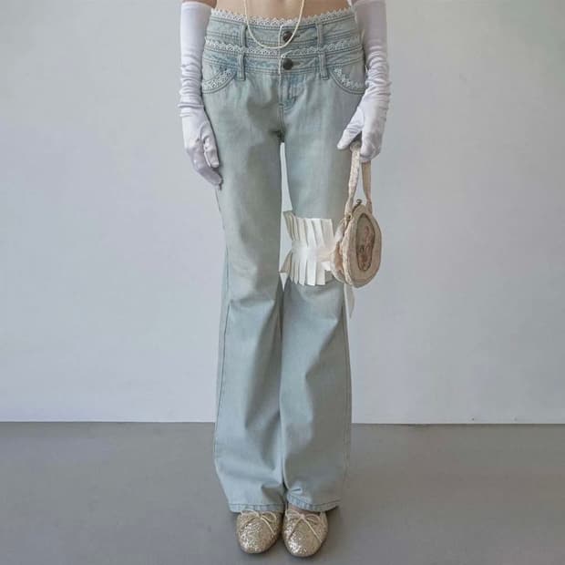 스컬프터 데님 Double Waist Boots Cut Denim S