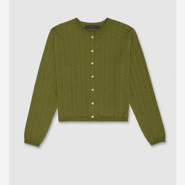 Foret Button Cardigan / 올리브
