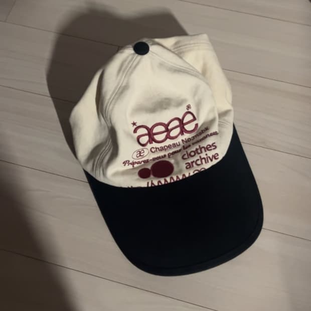 aeae WEB LOGO 5 PANNEL BALL CAP 모자