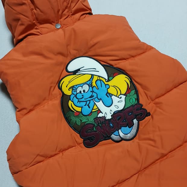 홀하우스 스머프 조끼 패딩조끼 자켓 베스트 빈티지