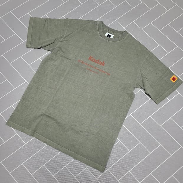 1회착) KODAK 코닥 메일러 워싱 반팔 티셔츠 L
