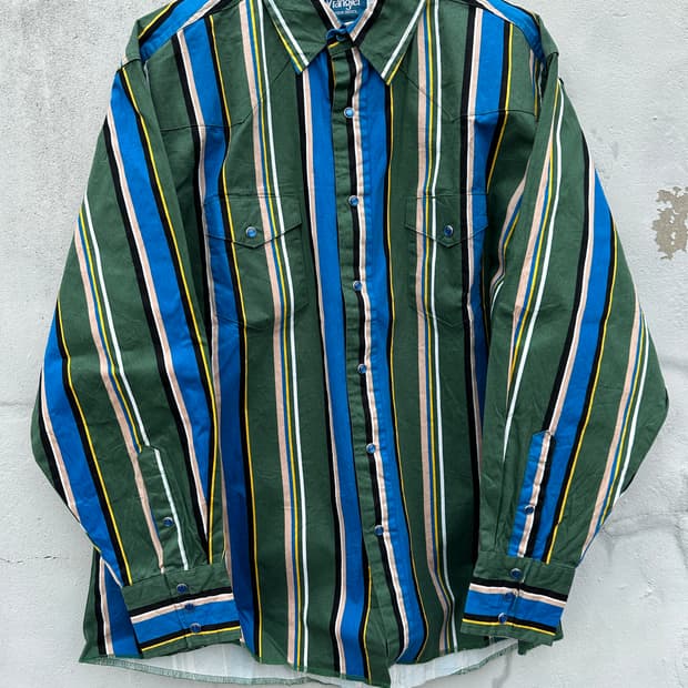 [2XL-3XL] 랭글러 스트라이프 웨스턴 셔츠