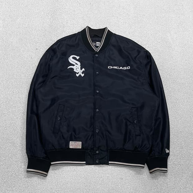 뉴에라 시카고 화이트삭스 스타디움 자켓 블랙