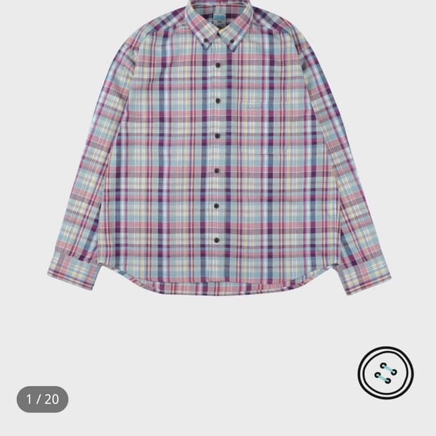 [구해요] 에메모가든 체크셔츠 1사이즈