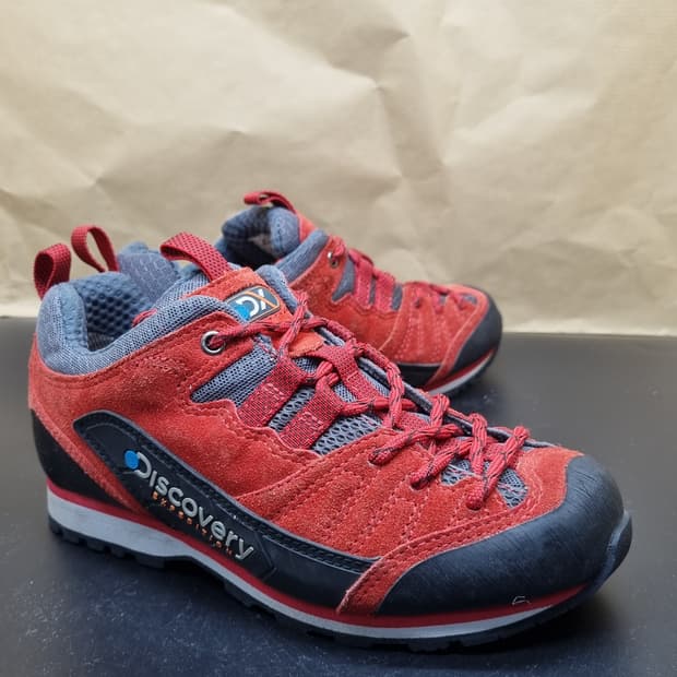 디스커버리 레드 등산화 트레킹화 230