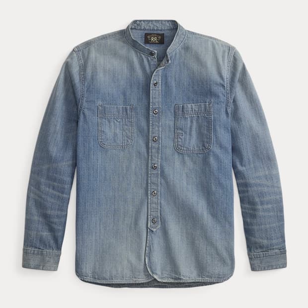 RRL 인디고 데님 워크셔츠