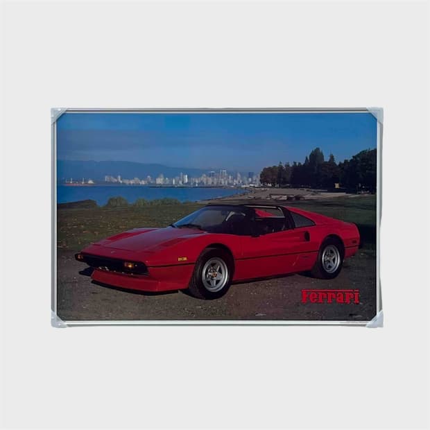 페라리 308 GTS 빈티지 포스터 (액자포함)