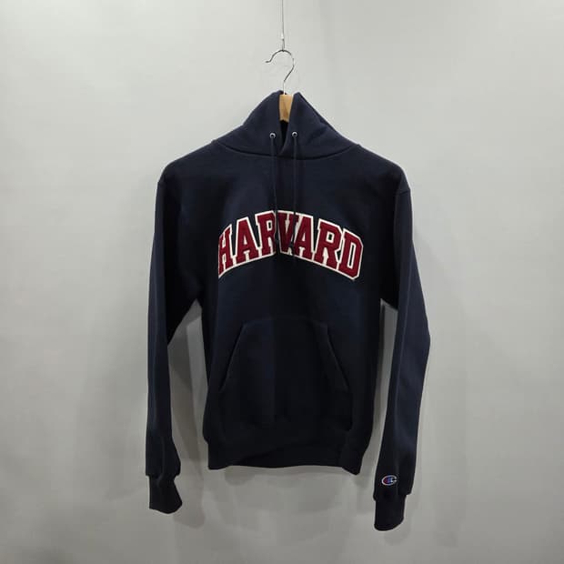 챔피온 하버드 자수 기모 후드티 S