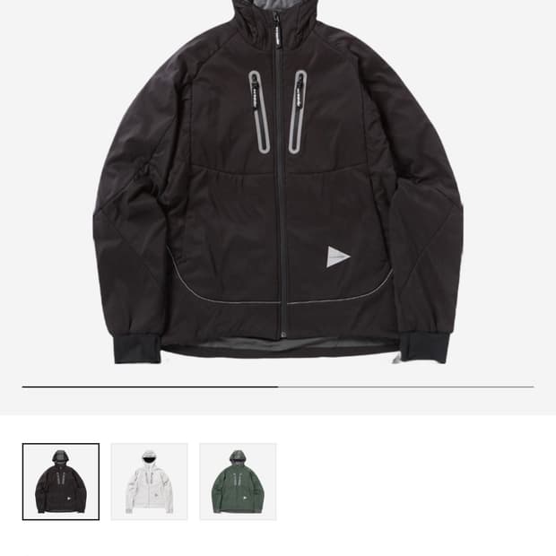 앤드원더 알파에어 후디 블랙 xxl