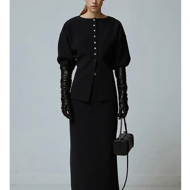 비롯 LAY3 BOATNECK CARDIGAN