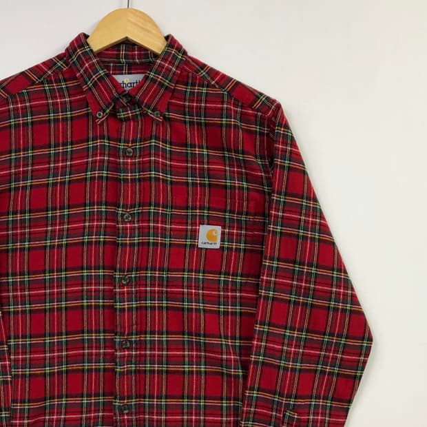 L 칼하트 체크 워크 셔츠