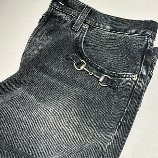 뎀나 구찌 컬렉션 홀스빗 데님 팬츠 32사이즈