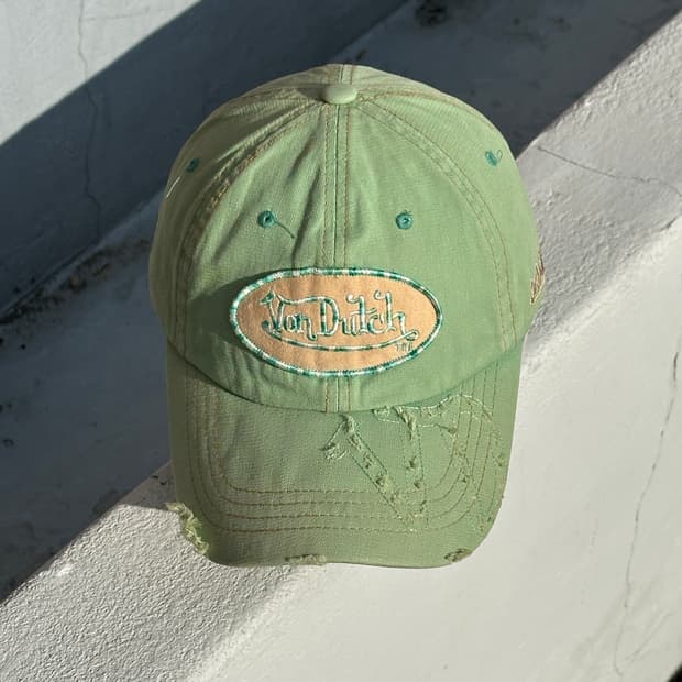 [M-L] 본더치 로고 디트로이트 연두색 볼캡 모자