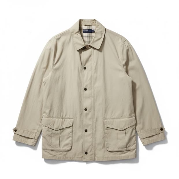 폴로 랄프로렌 사파리 베이지색 면 자켓 2XL