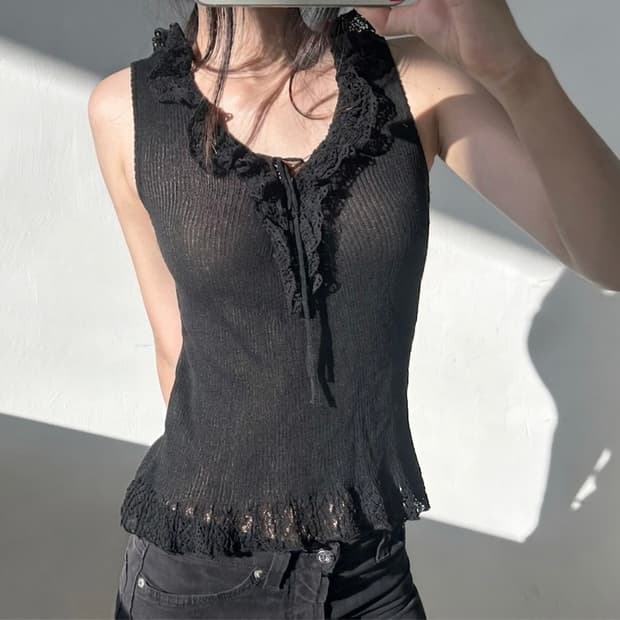 l'est rose see-through top