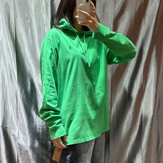 L 폴로랄프로렌 블루포니 그린 후드티