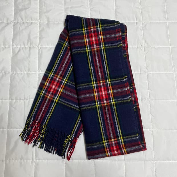 체크 겨울 목도리 스카프