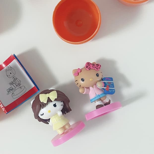 일괄 키티 초코에그 피규어 갸루교복 레이싱 후루타 키티