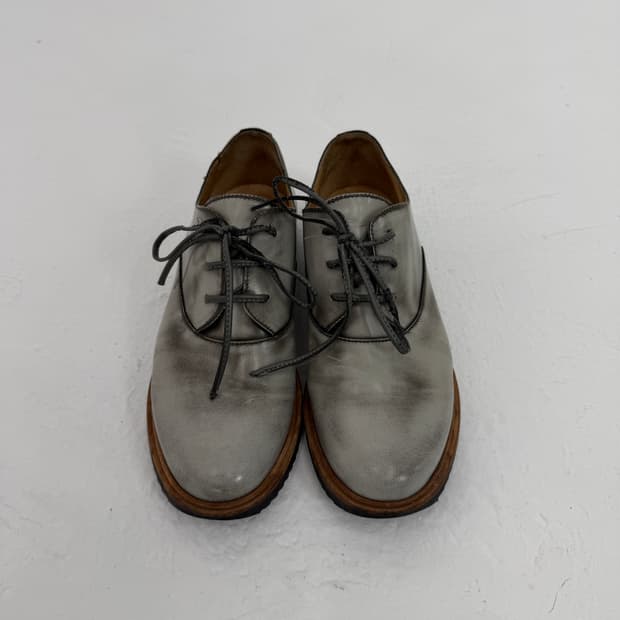 MM6 Distressed Painted Loafer (gray)