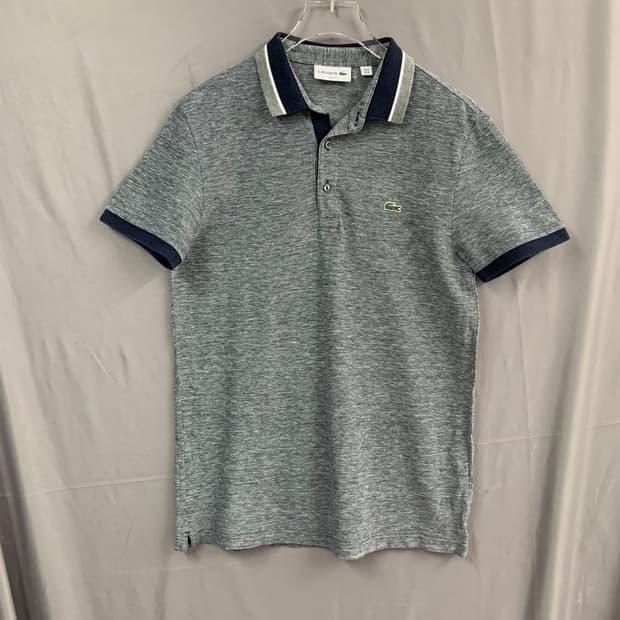 M 라코스테 슬림핏 린넨 혼방 PK 폴로 반팔 카라티