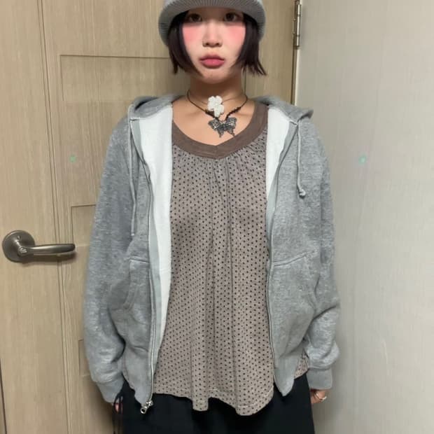 기모 후드집업