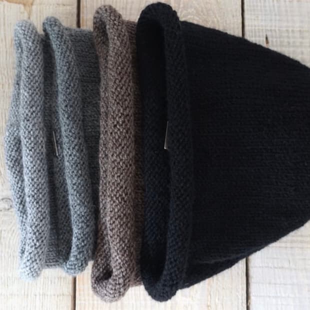 키지 roll beanie black