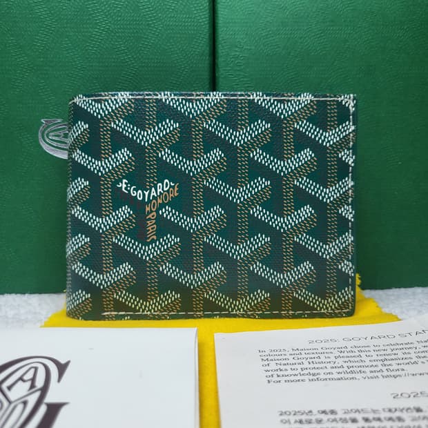 [새상품급/풀구성]고야드 빅투아르 반지갑 그린