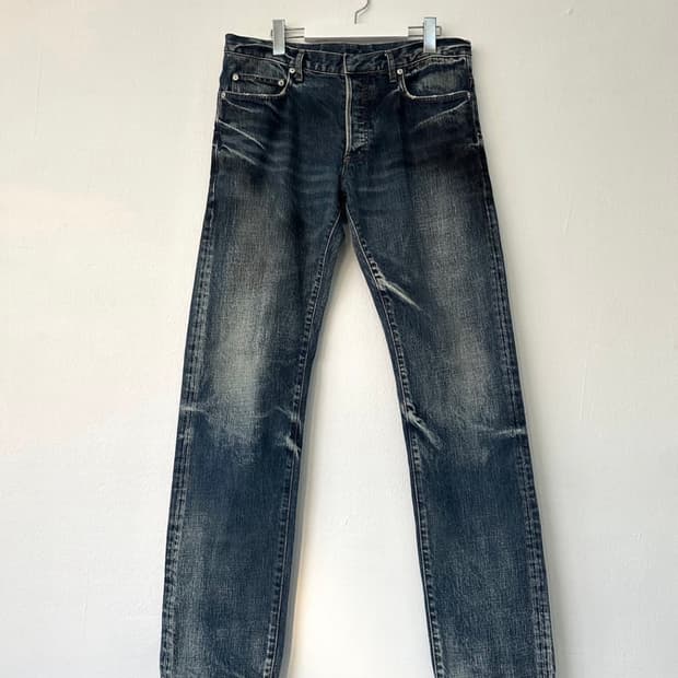 디올 옴므 10AW Fuel to fire 더티 워싱진