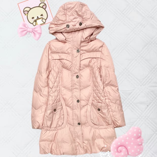 ꒰ঌ 핑크 로걀 패딩 자켓 ໒꒱